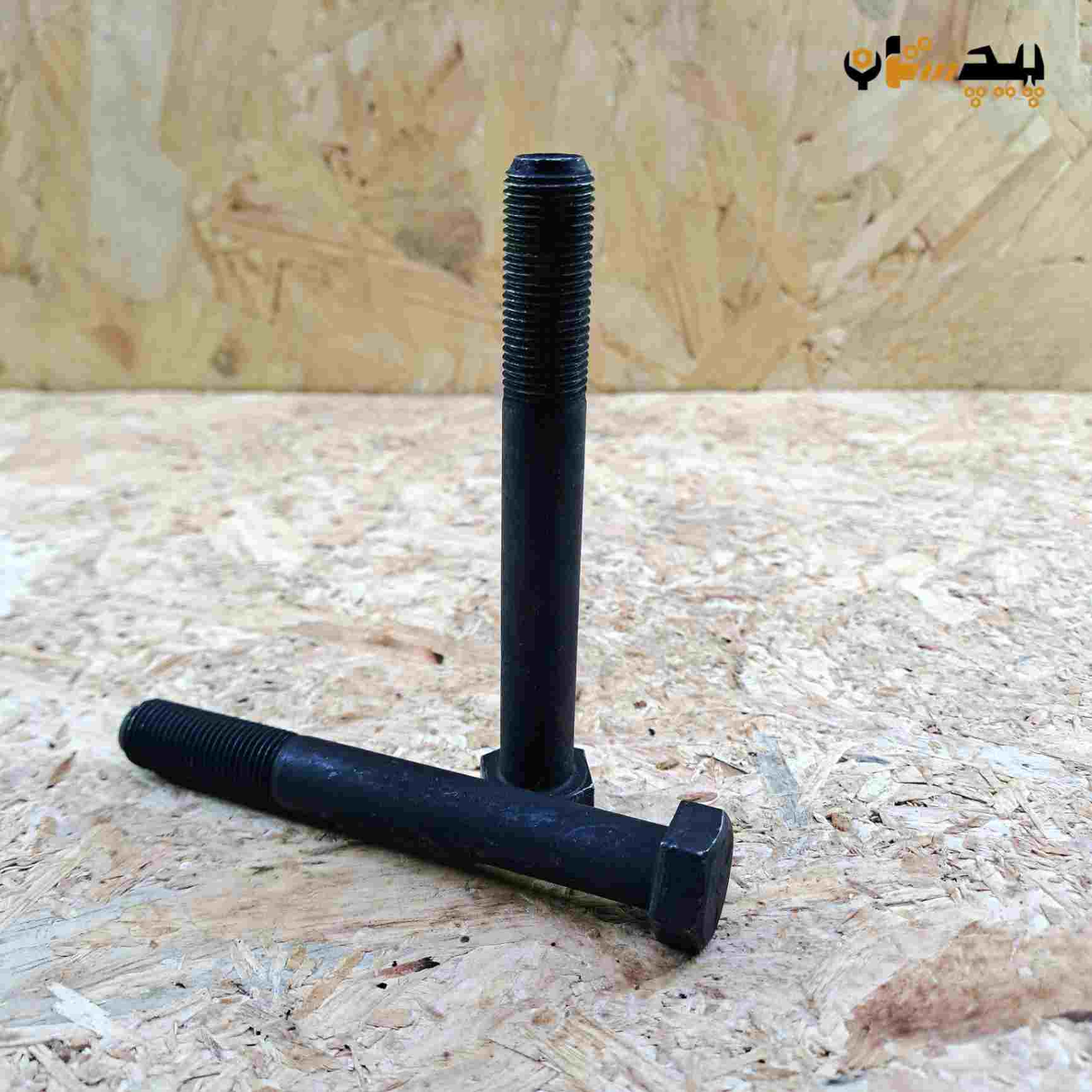 پیچ آچارخور نیم رزوه دنده ریز اینچی  سایز "1/2 طول "4 (معادل میلیمتر 100×12.5)