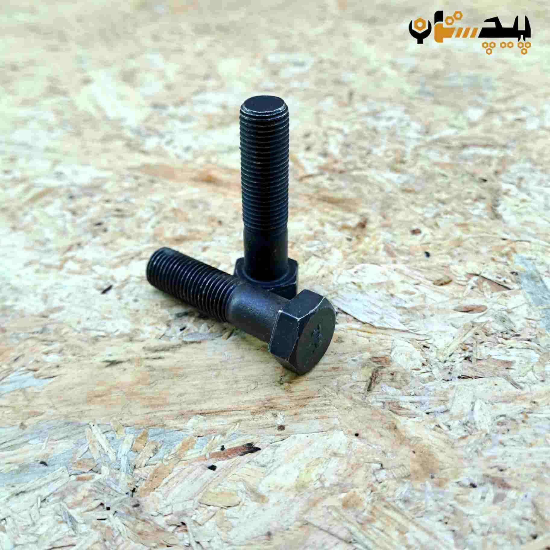 پیچ آچارخور نیم رزوه دنده ریز اینچی  سایز "3/8 طول "1/2-1 (معادل میلیمتر 38×9.5)