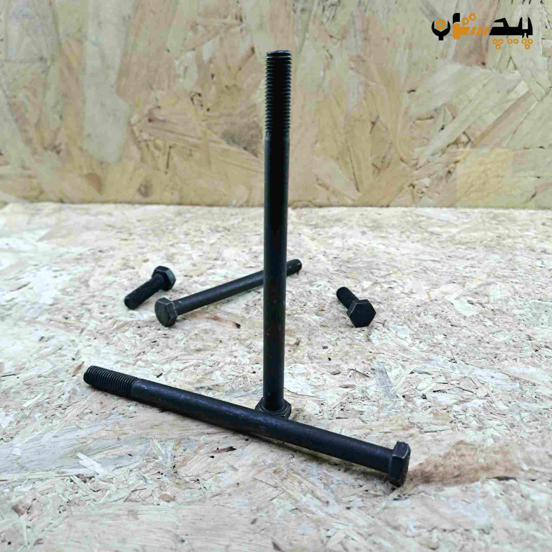 پیچ آچارخور نیم رزوه دنده ریز اینچی  سایز "5/16 طول "5 (معادل میلیمتر 125×8)