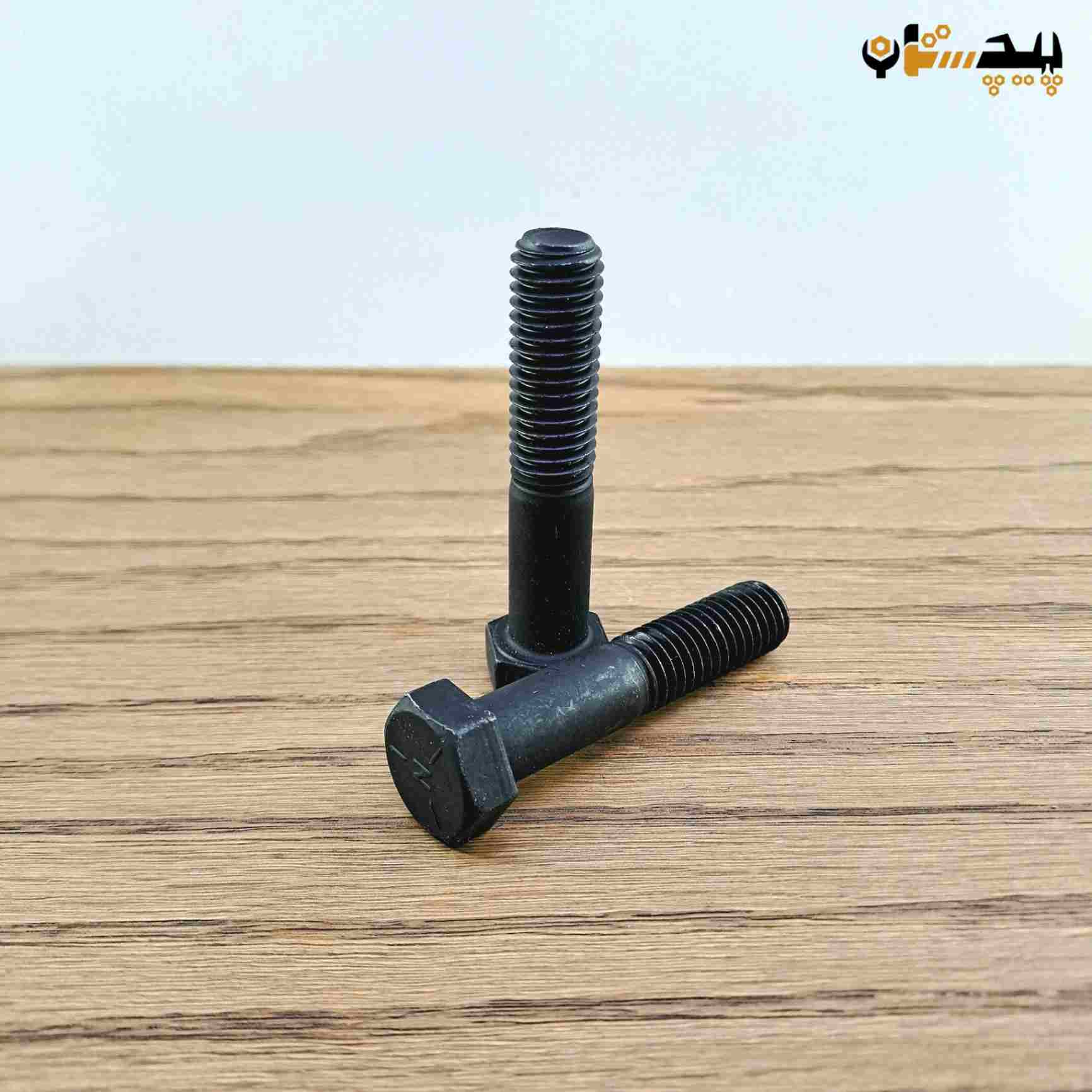 پیچ آچارخور نیم رزوه دنده درشت اینچی  سایز "1/2 طول "1/2-2 (معادل میلیمتر 63×12.5)