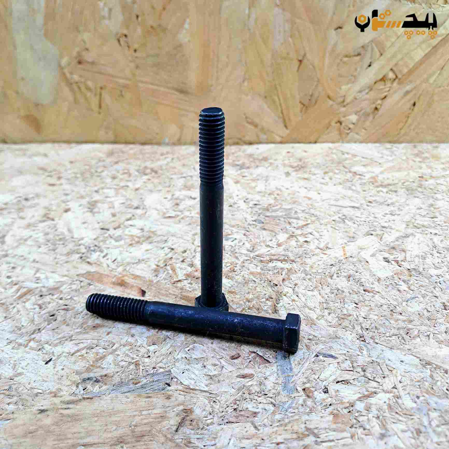 پیچ آچارخور نیم رزوه دنده درشت اینچی  سایز "3/8 طول "1/2-3 (معادل میلیمتر 90×9.5)