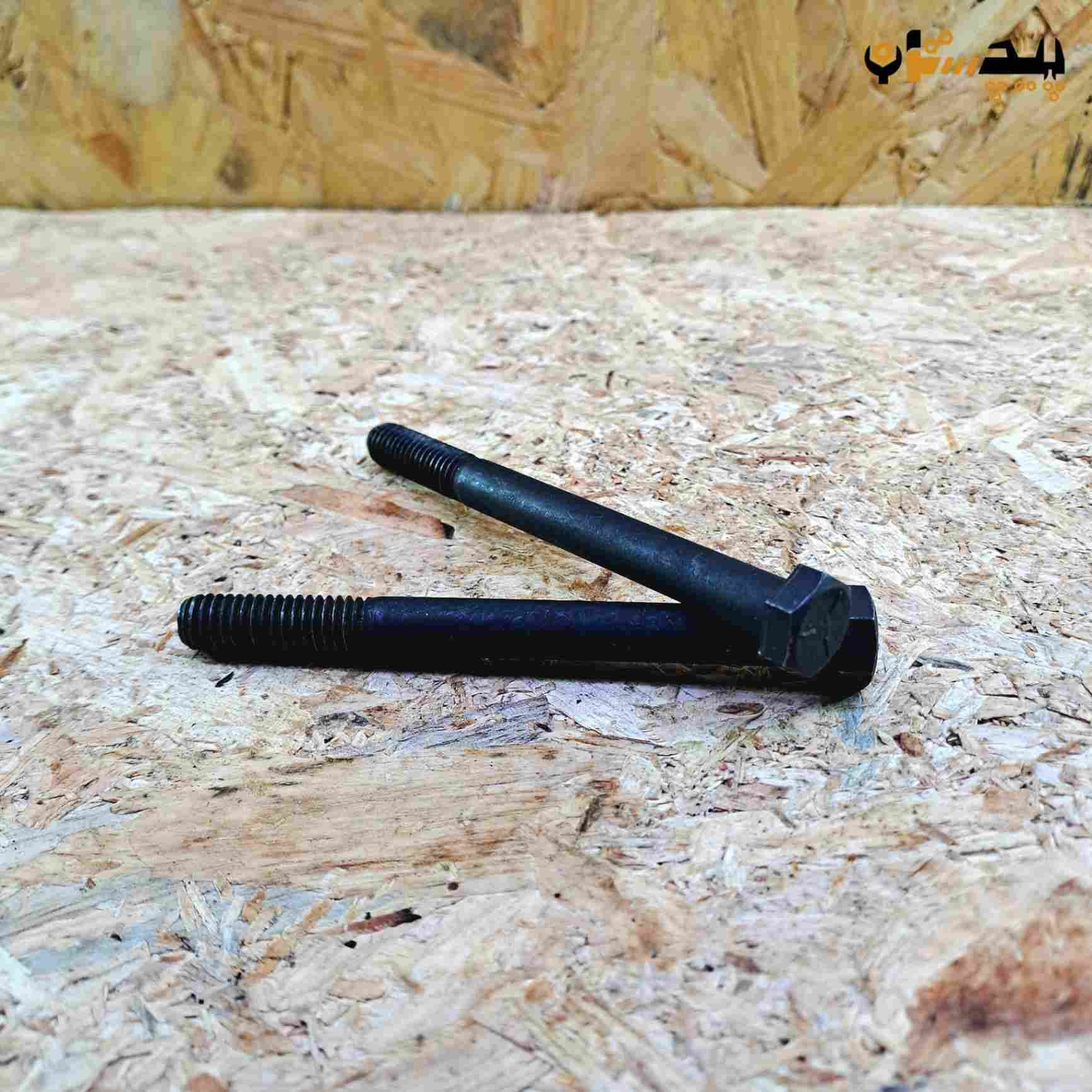 پیچ آچارخور نیم رزوه دنده درشت اینچی  سایز "3/8 طول "4 (معادل میلیمتر 100×9.5)