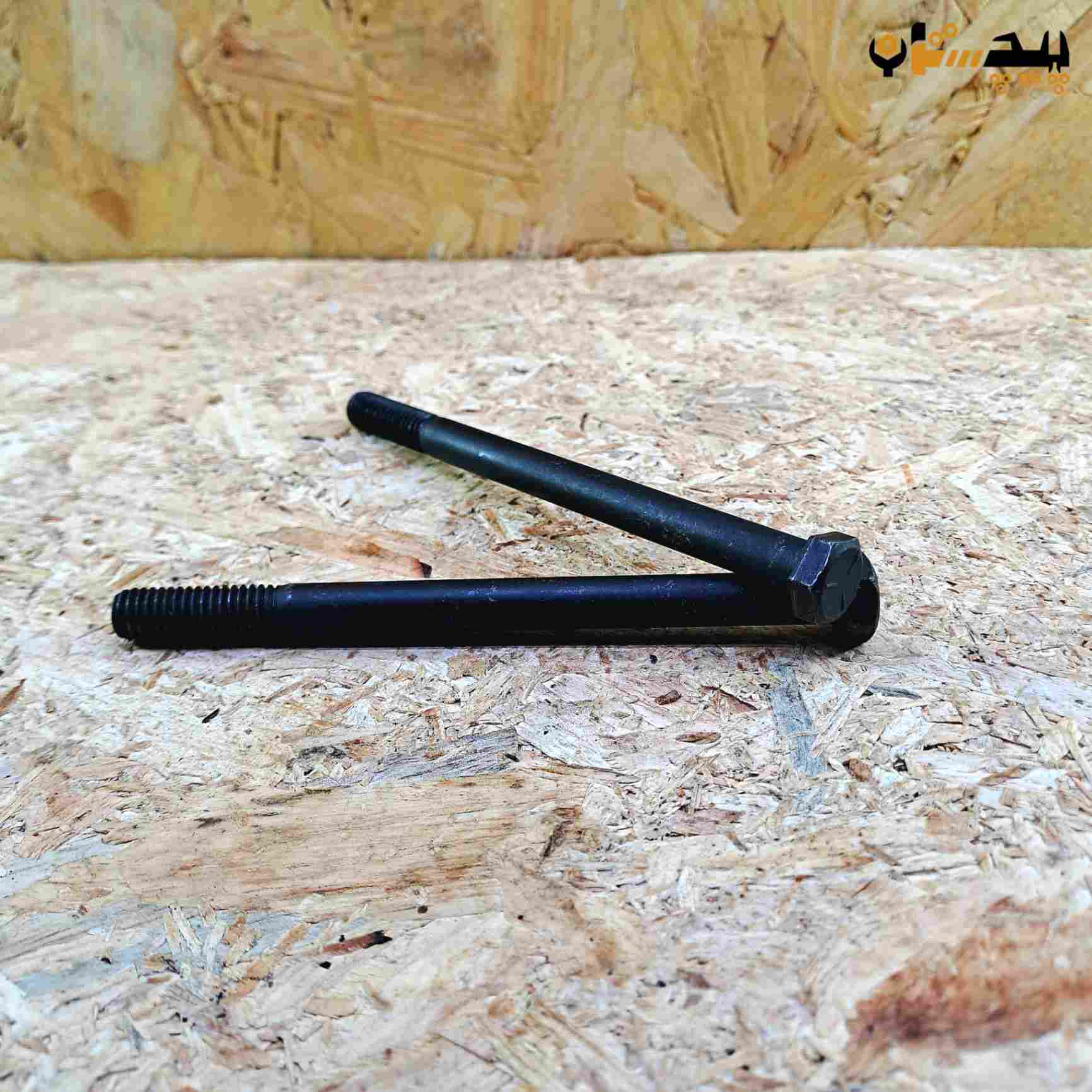پیچ آچارخور نیم رزوه دنده درشت اینچی  سایز "3/8 طول "5 (معادل میلیمتر 125×9.5)