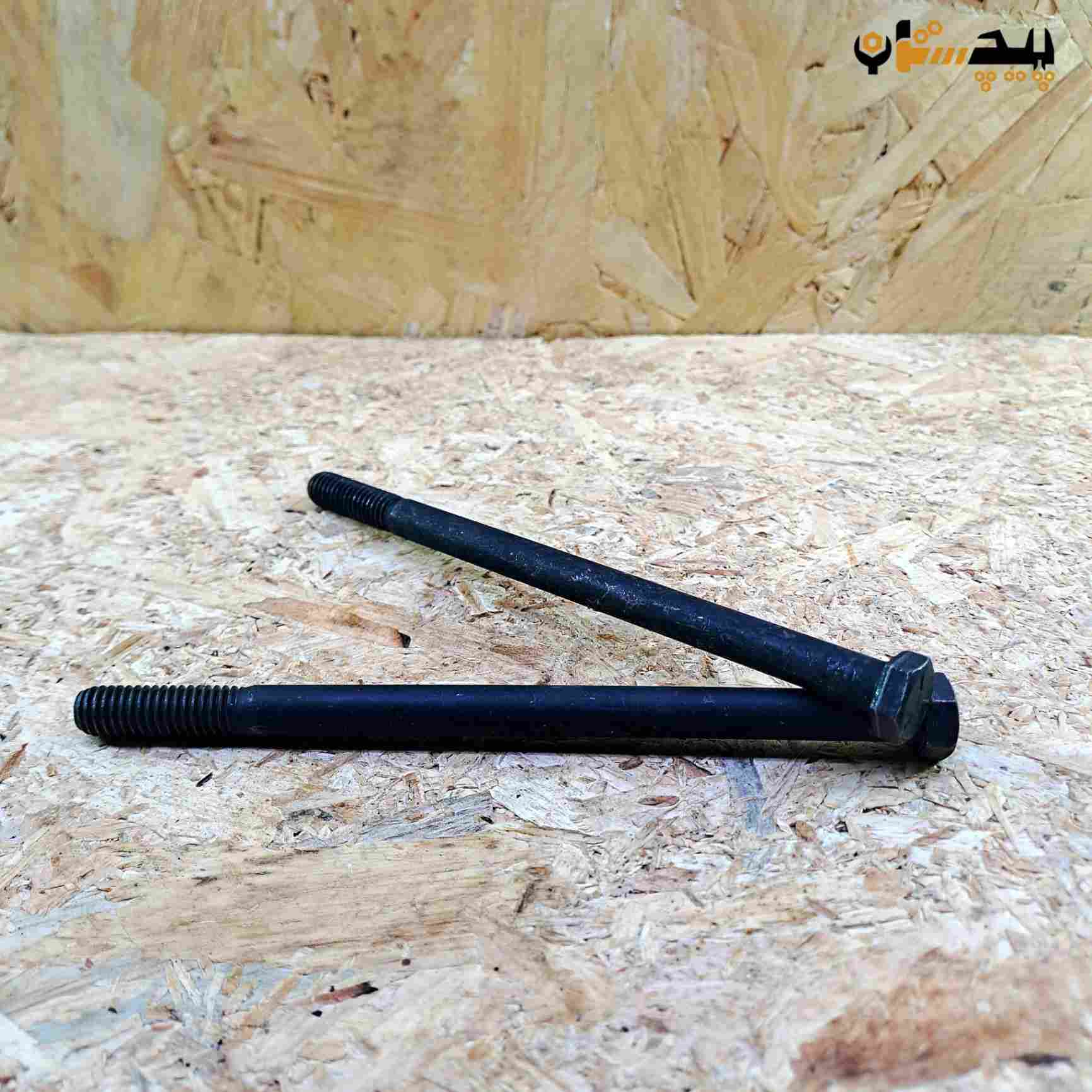 پیچ آچارخور نیم رزوه دنده درشت اینچی  سایز "3/8 طول "6 (معادل میلیمتر 150×9.5)