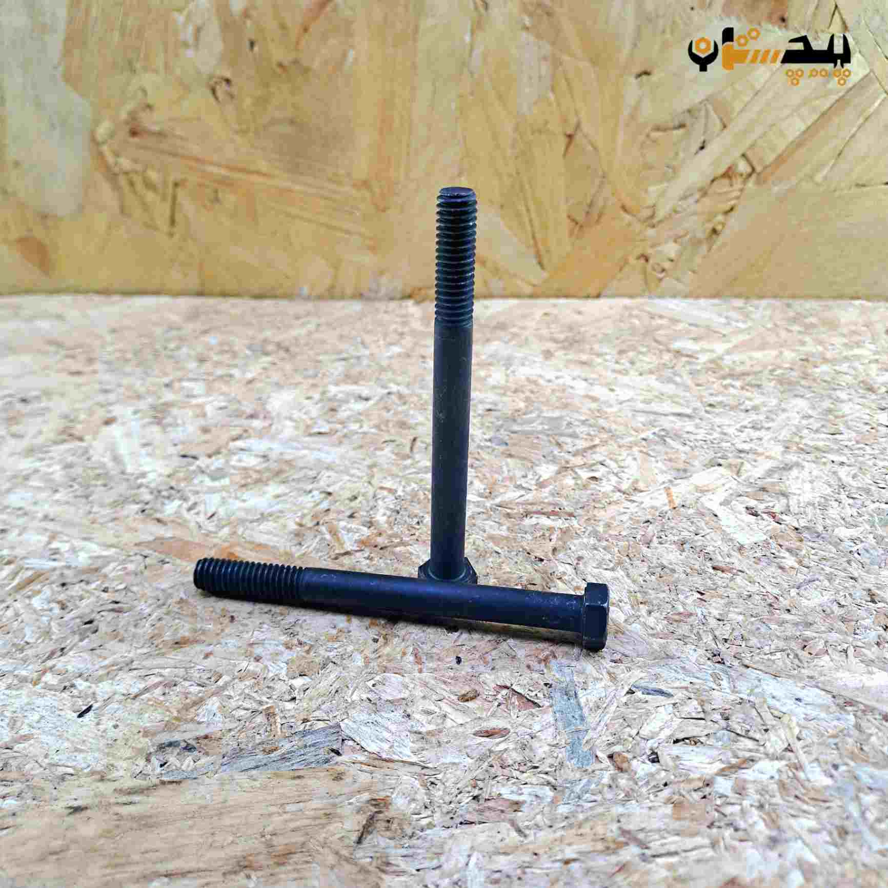 پیچ آچارخور نیم رزوه دنده درشت اینچی  سایز "5/16 طول "1/2-3 (معادل میلیمتر 90×8)