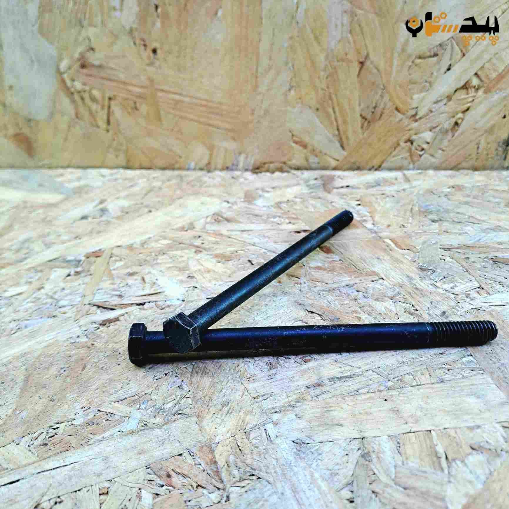 پیچ آچارخور نیم رزوه دنده درشت اینچی  سایز "5/16 طول "6 (معادل میلیمتر 150×8)