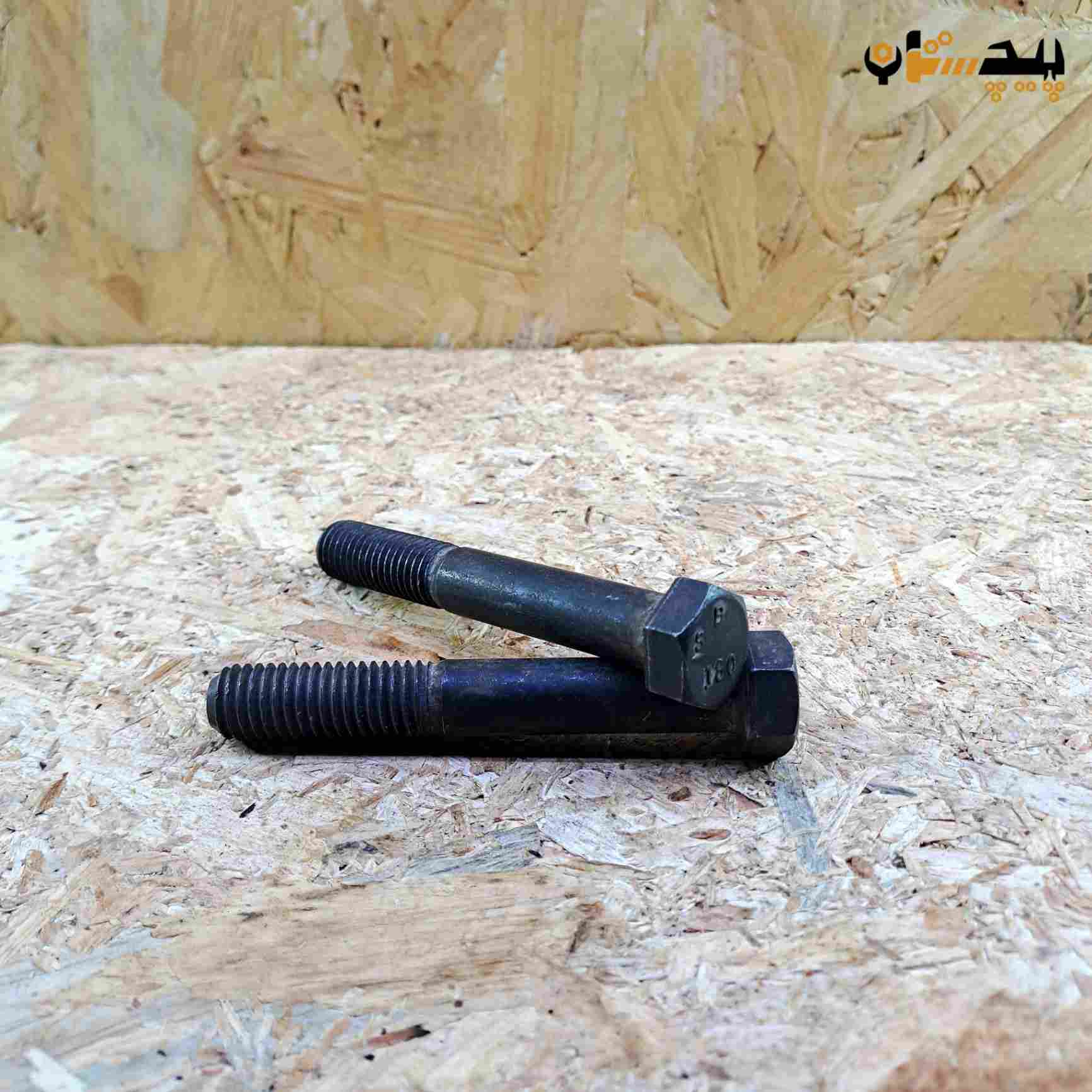 پیچ آچارخور نیم رزوه دنده درشت اینچی  سایز "9/16 طول "4 (معادل میلیمتر 100×14)