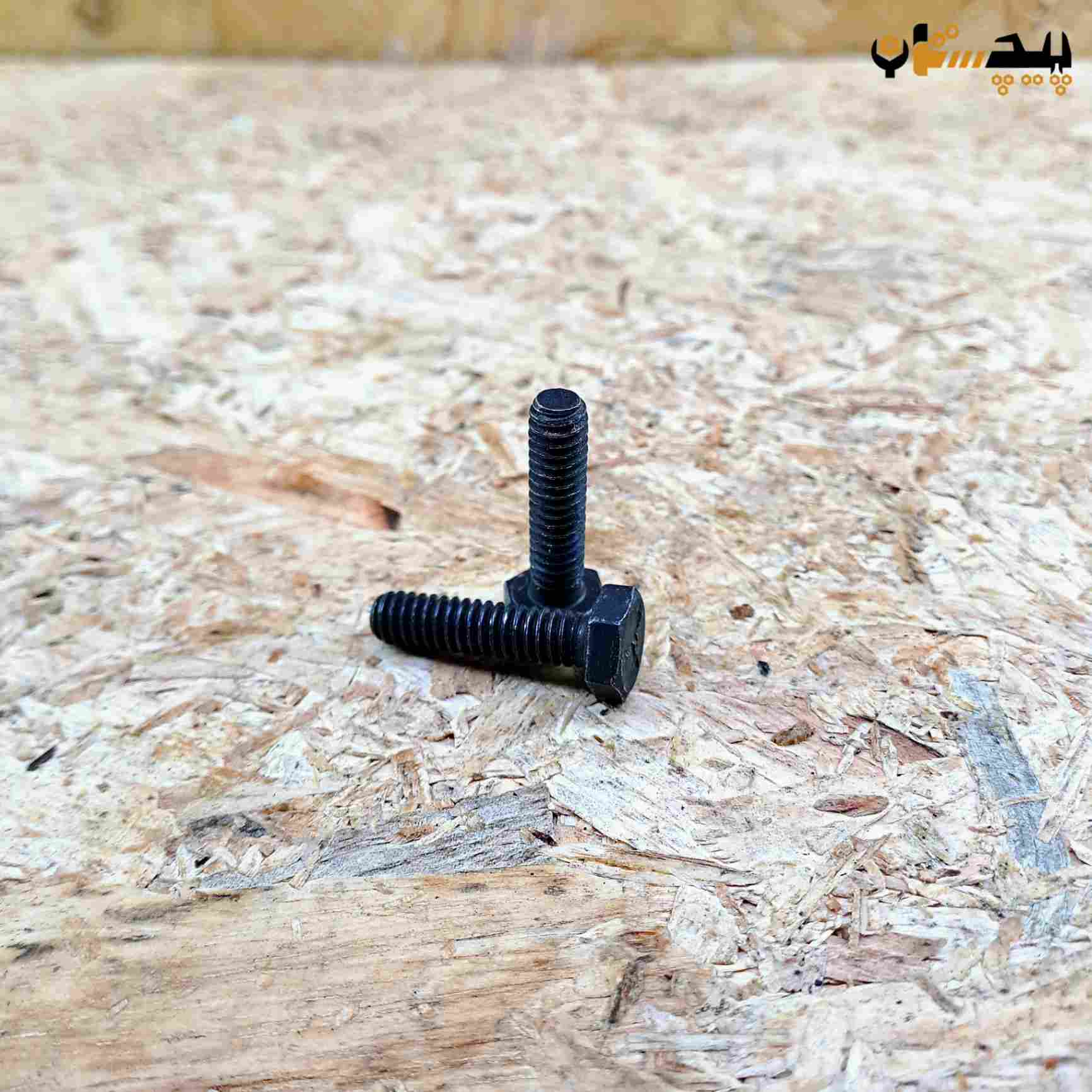 پیچ آچارخور تمام رزوه دنده درشت اینچی  سایز "1/4 طول "1 (معادل میلیمتر 25×6)