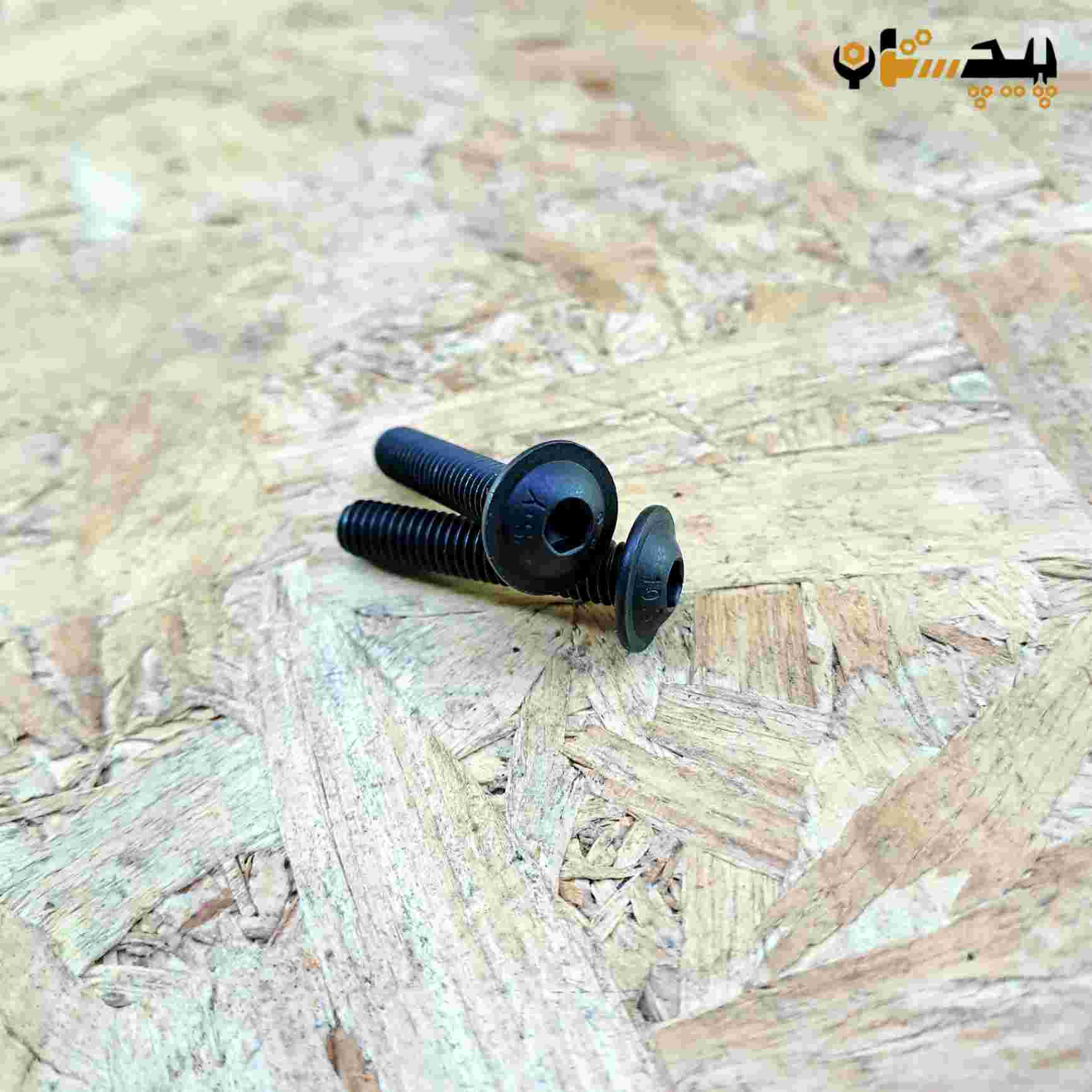 10373810630 پیچ آلن قارچی واشردار خشکه سایز 6 طول 30 - تصویر 1